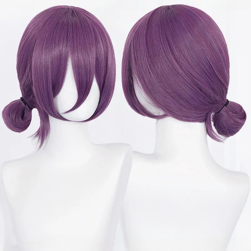 애니메이션 레제 코스프레 가발 45cm 보라색 가발 초 - Anime Cosplay Wig Heat Resistant 리뷰 및 가격