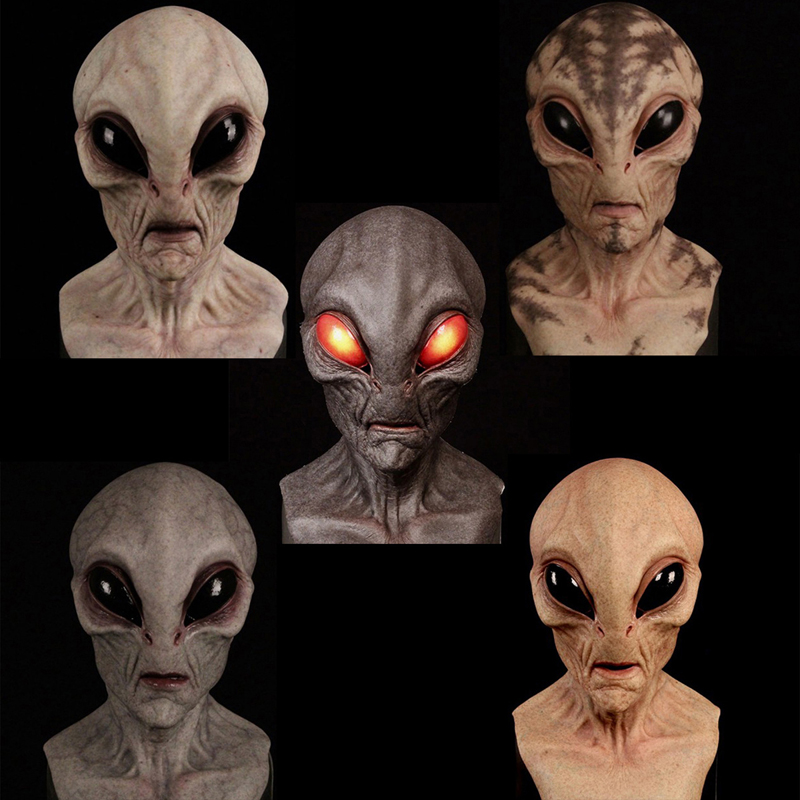 1개, 외계인 마스크 - 할로윈, 카니발, 가장무도회에 - Latex Alien Mask Realistic 리뷰 및 가격