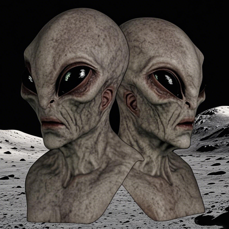 1개, 외계인 마스크 - 할로윈, 카니발, 가장무도회에 - Latex Alien Mask Realistic 리뷰 및 가격