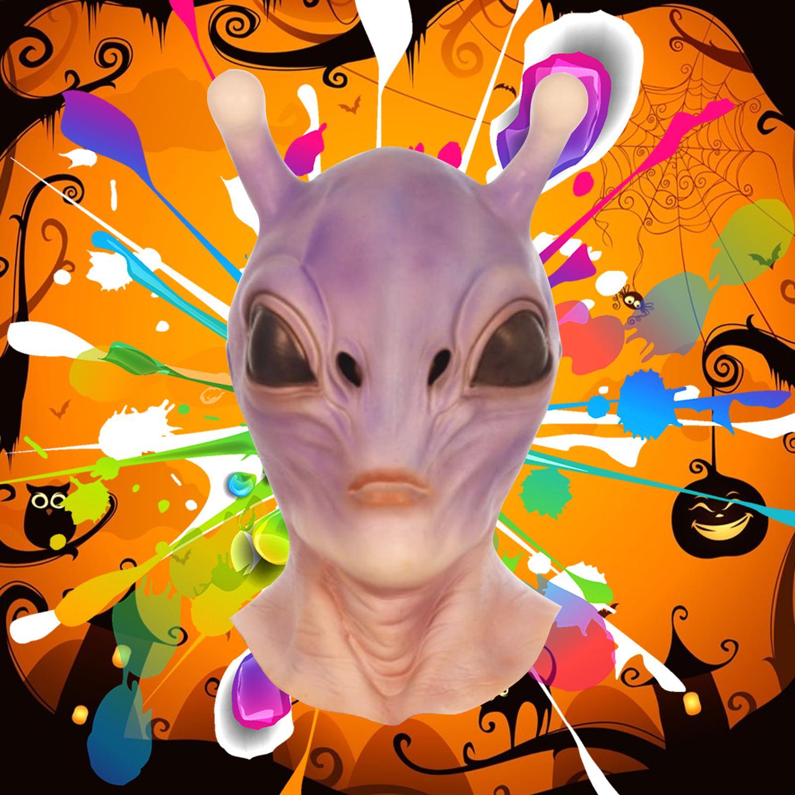 전체 머리 현실적인 할로윈 외계인 마스크 코스프레 Ho - Latex Alien Mask Realistic 리뷰 및 가격